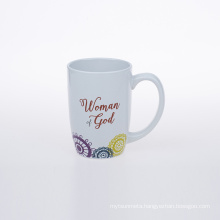 Hot selling China supplier 16oz ceramic belly mug with gold printing microwave safe